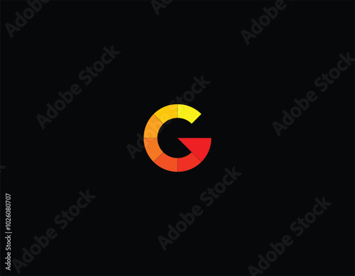 Vector letter G speedometer concept logo design template illustration eps 10