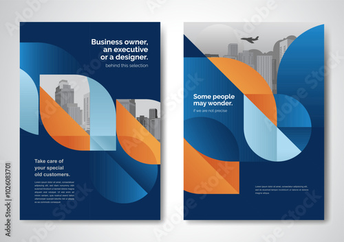 Template vector design for Brochure, AnnualReport, Magazine, Poster, Corporate Presentation, Portfolio, Flyer, infographic, layout modern with color size A4, Front and back, Easy to use.