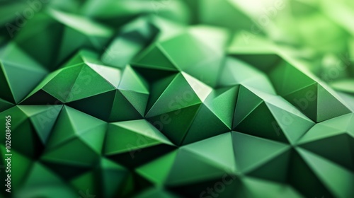 Green Geometric Polygonal Background