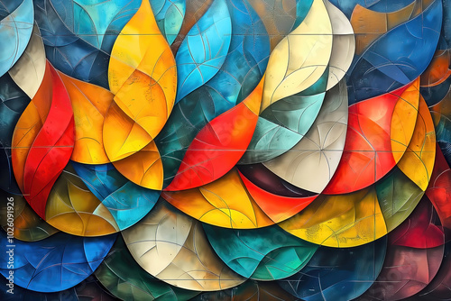 Abstract background 3d mult...