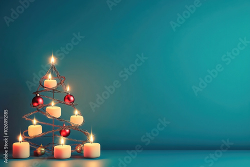 Christmas tree simple backg...