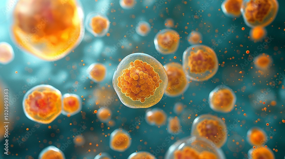Cartoon Cells Demonstrating Antioxidant Properties