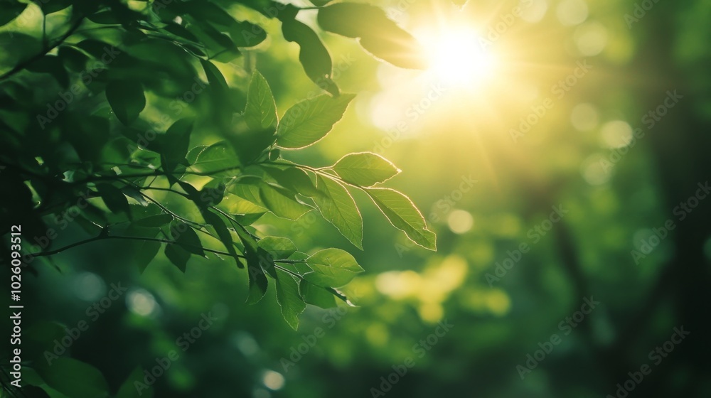 Sunlit Leaves in Nature Sunlit Leaves in Nature