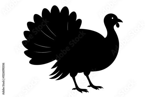 Turkey Silhouette vector illustration