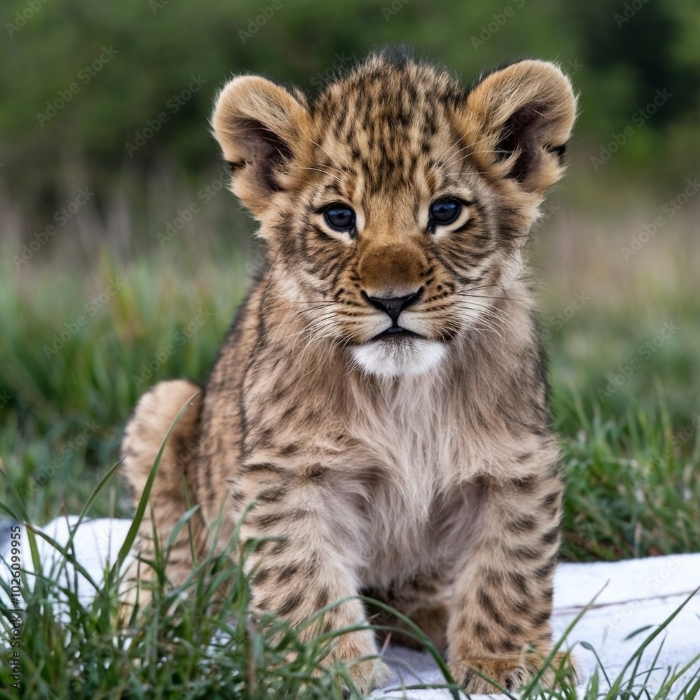 Obraz premium Lion cub wildlife