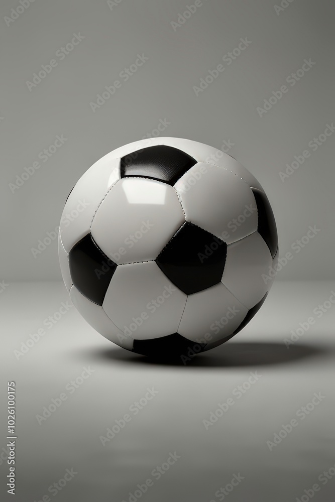 Soccer Ball on a Light Background Soccer Ball on a Light Background