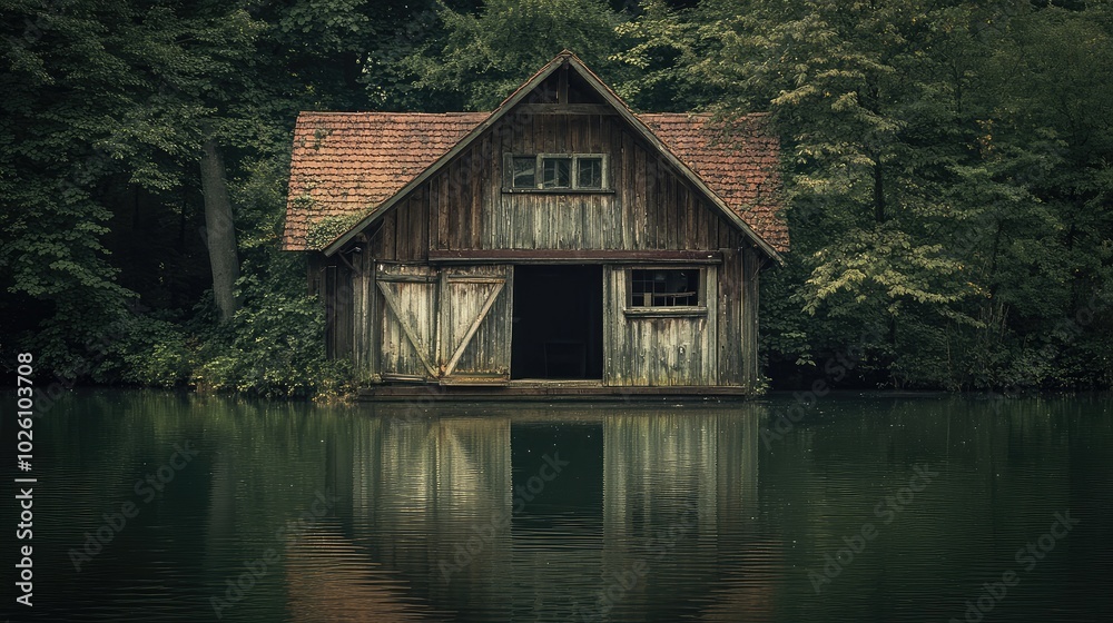 Serene Wooden Cabin by the Calm Water Serene Wooden Cabin by the Calm Water