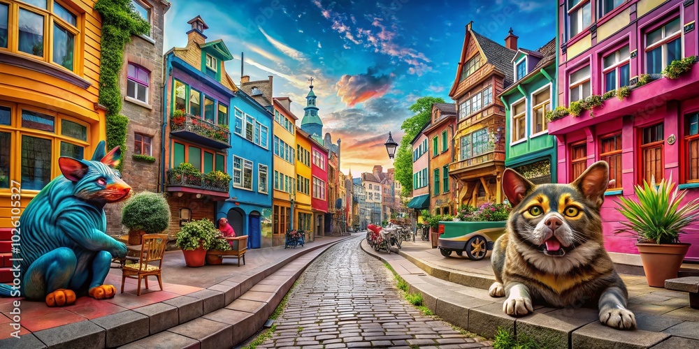 Obraz premium Hilarious Urban Exploration Moments - Capturing Fun and Quirky Adventures in Cityscapes
