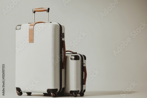 Wallpaper Mural Elegant Travel Luggage Set in Minimalist Style Torontodigital.ca