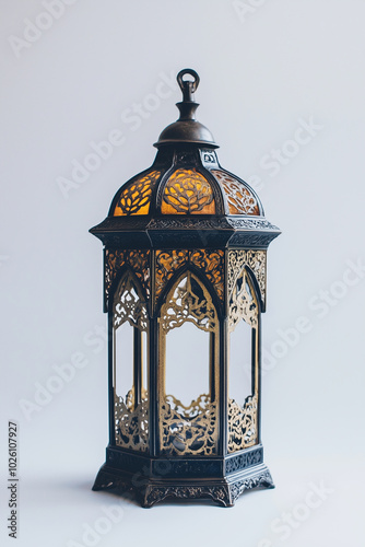 Ramadan lantern isolated on white background