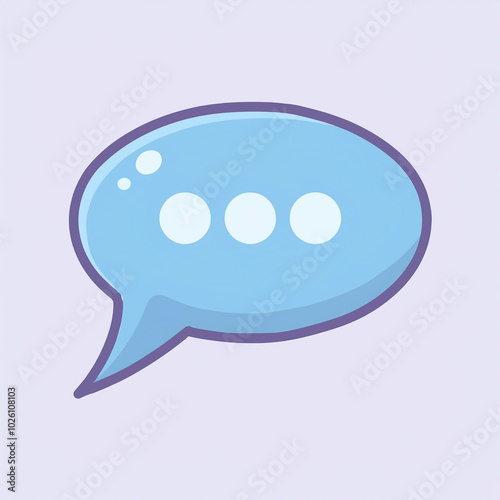 Bubble Chat Illustration Online Communication Concept