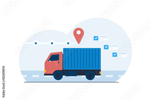 Transportation Vehicles for Smooth Logistics Operations. illustration