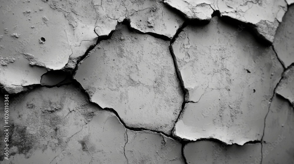 Obraz premium A close-up shot of dry, cracked earth.