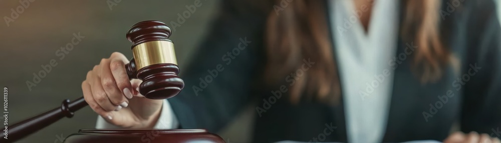 A judge holding a gavel in a court, symbolizing justice and decision-making in legal proceedings. A judge holding a gavel in a court, symbolizing justice and decision-making in legal proceedings.