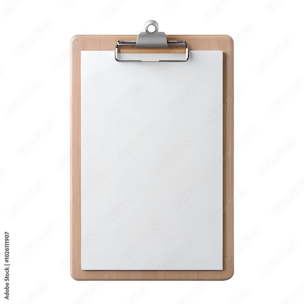 clipboard with blank paper clipboard with blank paper