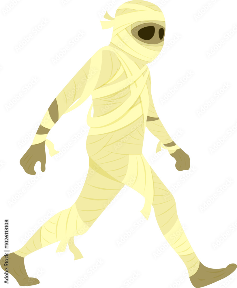 mummy character cartoon illustration design fordecorate halloween festival mummy character cartoon illustration design fordecorate halloween festival