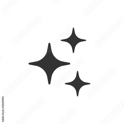 Star sparcle flat vector icon