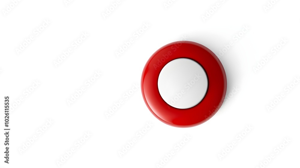 Glossy Emergency Button Glossy Emergency Button