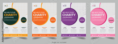 Versatile Charity Flyer Design Template for Nonprofits and Fundraising Campaigns | Fully Customizable, Professional, and High-Quality Layout for Donation Drives, Charity Events, Volunteer Recruitment.