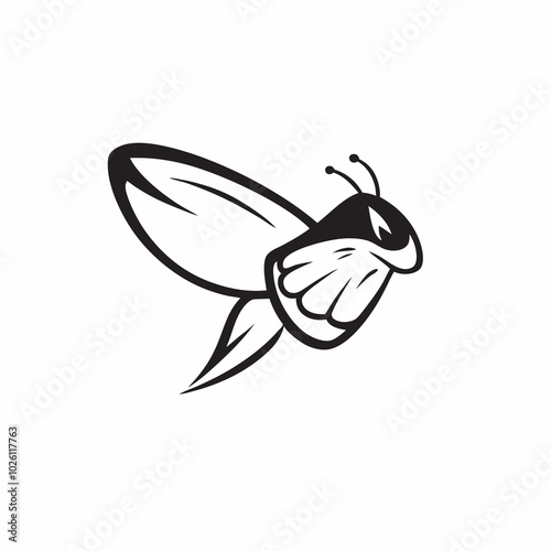 A solid black butterfly photo