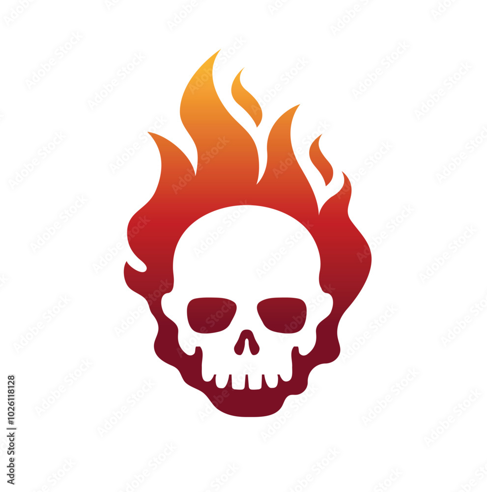 Flaming Skull Fire Logo Vector Symbol Eps 10 Editable Design
Flaming Skull Fire Logo Vector Symbol Eps 10 Editable Design