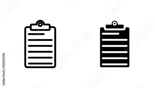 Clipboard icon concept. Stock vector