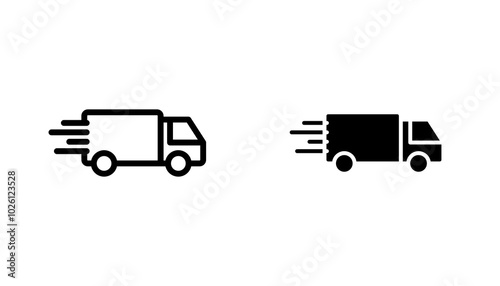 Delivery icon concept. Stock vector