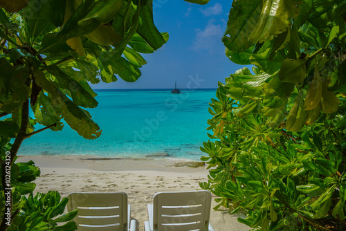 Fototapeta Naklejka Na Ścianę i Meble -  beach resort, maldives