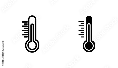 Temperature icon concept. Stock vector