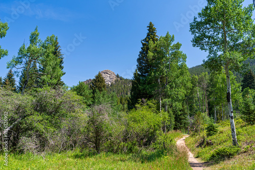 scenery along path at golden gate canyon state park