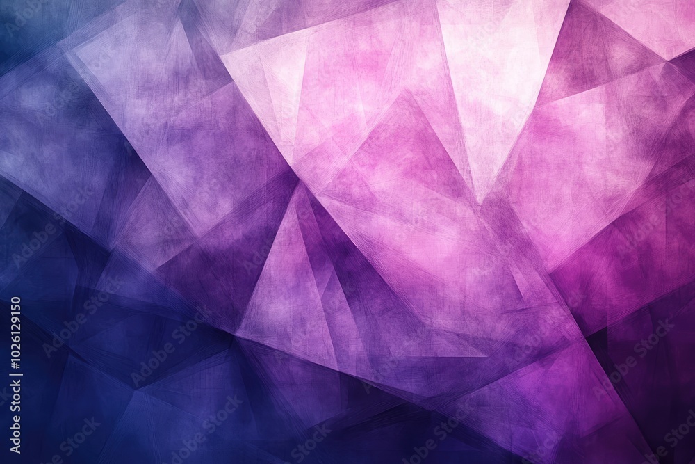 Abstract Purple and Blue Geometric Pattern with Textured Background Abstract Purple and Blue Geometric Pattern with Textured Background