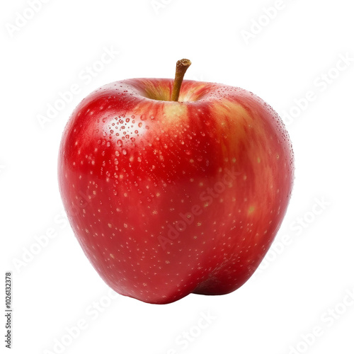 red apple isolated on white