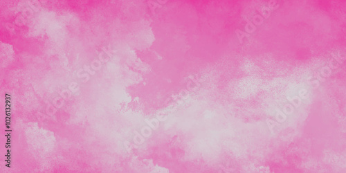 pink wall background. pink watercolor background painted empty smooth paper texture, Pink watercolor texture with fogg and clouds, abstract vintage seamless concrete dirty cement .