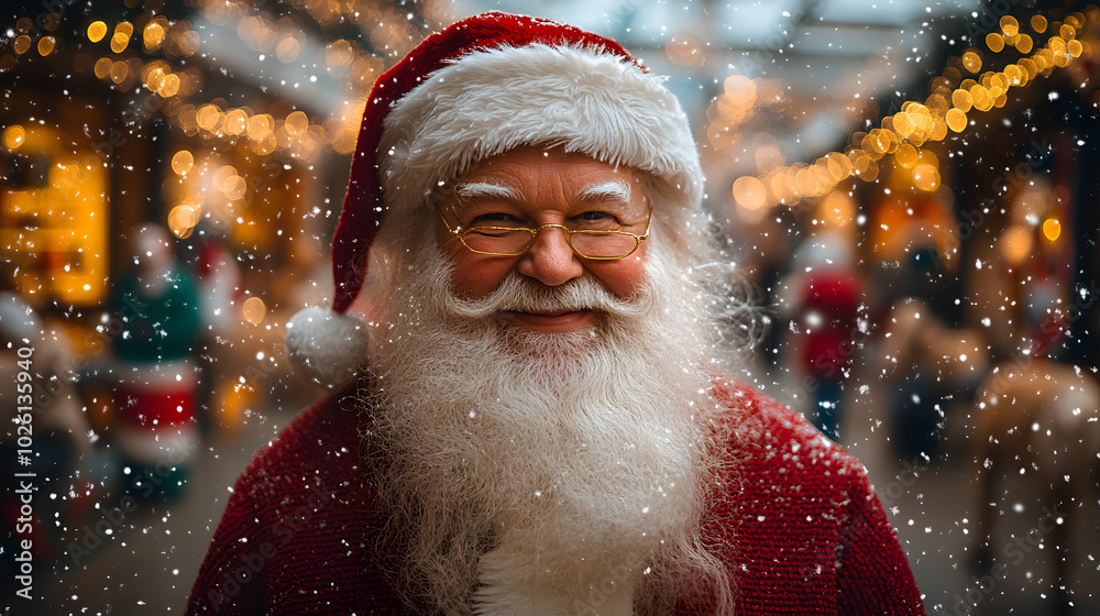 An Enchanting Holiday Scene Highlighting Santa's Unique Backgrounds and Intricate Patterns with Festive Elements An Enchanting Holiday Scene Highlighting Santa's Unique Backgrounds and Intricate Patterns with Festive Elements