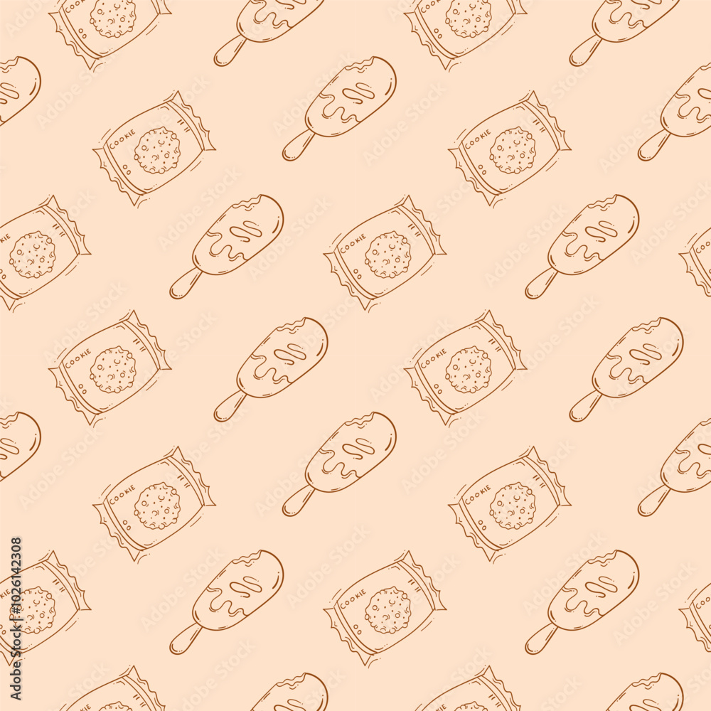 food pattern. doodle food pattern. seamless pattern of food and beverage. hand drawn food pattern background food pattern. doodle food pattern. seamless pattern of food and beverage. hand drawn food pattern background