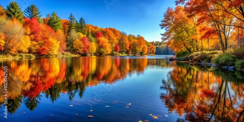 Stunning Autumn Landscape Reflections in High Dynamic Range Photography