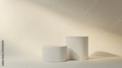 Minimalist Cylindrical Podium for Modern Display