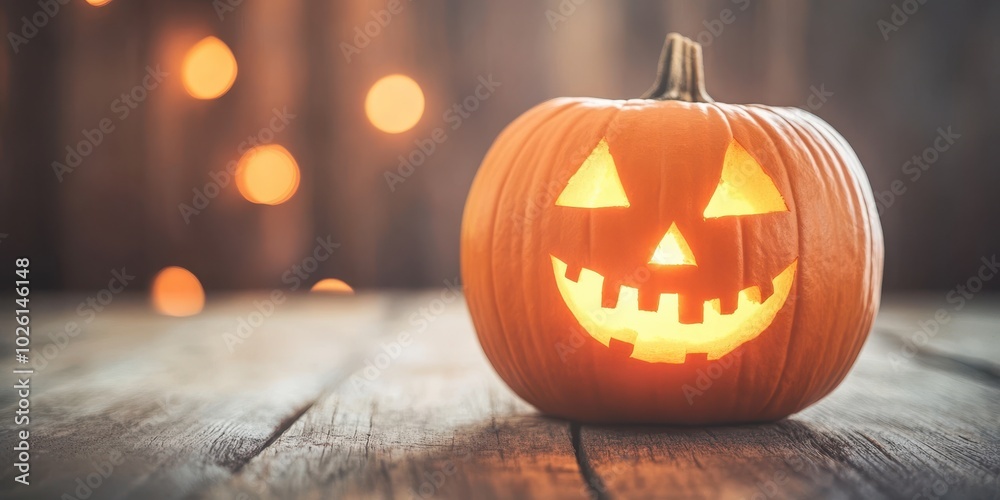 A joyful jack-o'-lantern glowing warmly, perfect for Halloween decorations and festive celebrations. A joyful jack-o'-lantern glowing warmly, perfect for Halloween decorations and festive celebrations.