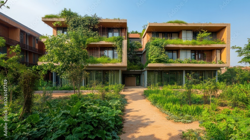 Green architecture supporting community-based projects, designed for sustainability and social impact. Green architecture supporting community-based projects, designed for sustainability and social impact.