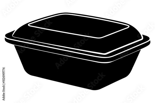 food container  silhouette vector