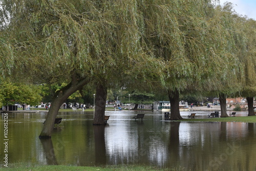 the floods at Stratford-upon-Avon autumn 2024 photo