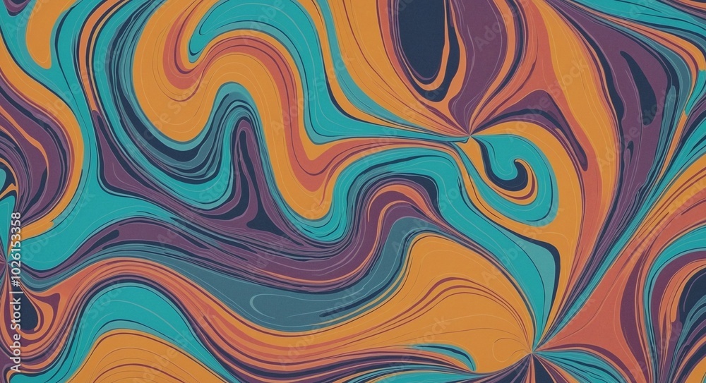 Bold Abstract Pattern with RebeccaPurple, Cyan, and Sienna Organic Shapes Bold Abstract Pattern with RebeccaPurple, Cyan, and Sienna Organic Shapes