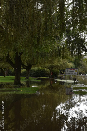 the floods at Stratford-upon-Avon autumn 2024 photo