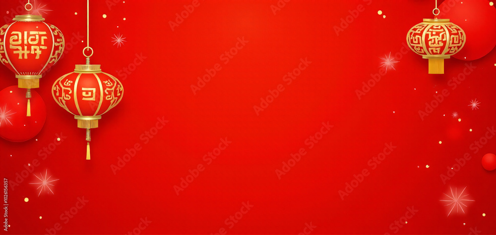 Vibrant red colors and linear lantern designs come together in modern vector art that represents the Lunar New Year celebration._00001_ Vibrant red colors and linear lantern designs come together in modern vector art that represents the Lunar New Year celebration._00001_