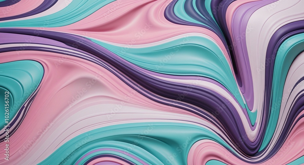 Bold Abstract Pattern with Lavender, Cyan, and Pink Organic Shapes Bold Abstract Pattern with Lavender, Cyan, and Pink Organic Shapes
