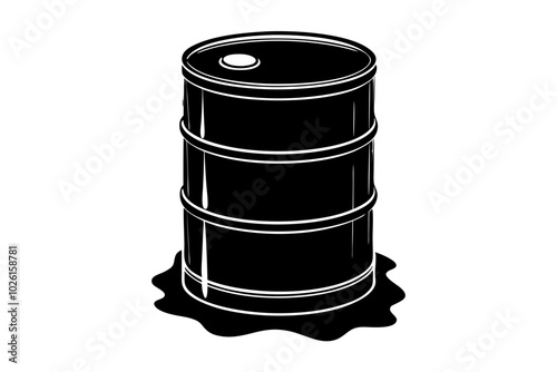 Barrel Silhouette vector illustration