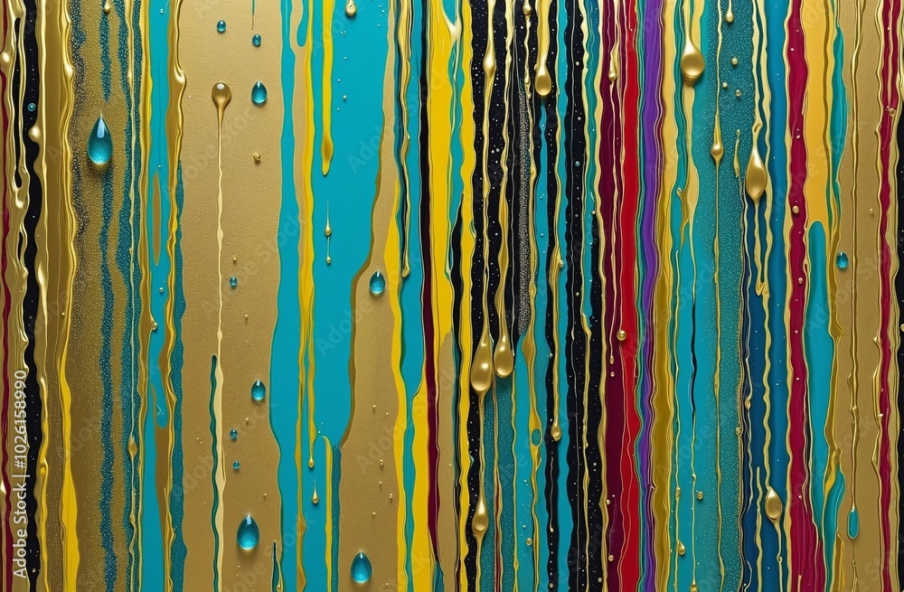 Vibrant Abstract Design with Dripping Shapes and Gold, Cyan, Cyan, Gold, Goldenrod, silver, and Metallic Gold Vibrant Abstract Design with Dripping Shapes and Gold, Cyan, Cyan, Gold, Goldenrod, silver, and Metallic Gold