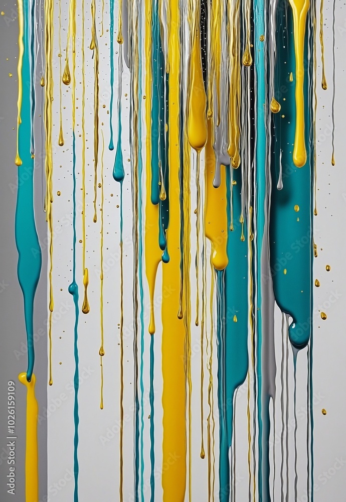 Vibrant Abstract Design with Dripping Shapes and Gray, Cyan, Gray, Gold, Goldenrod, silver, and Metallic Gold Vibrant Abstract Design with Dripping Shapes and Gray, Cyan, Gray, Gold, Goldenrod, silver, and Metallic Gold
