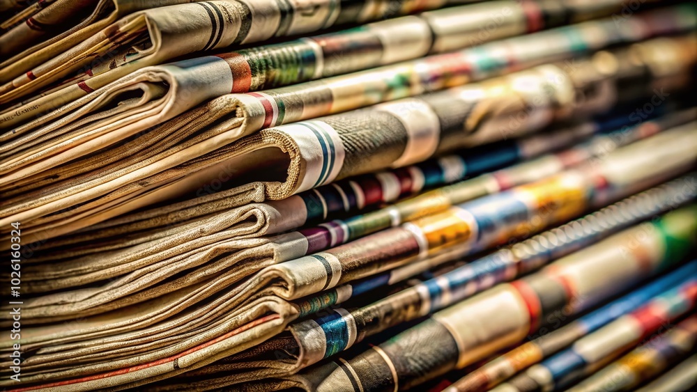 Texture of Newspapers and Magazines in High Depth of Field for Stock Photos Texture of Newspapers and Magazines in High Depth of Field for Stock Photos
