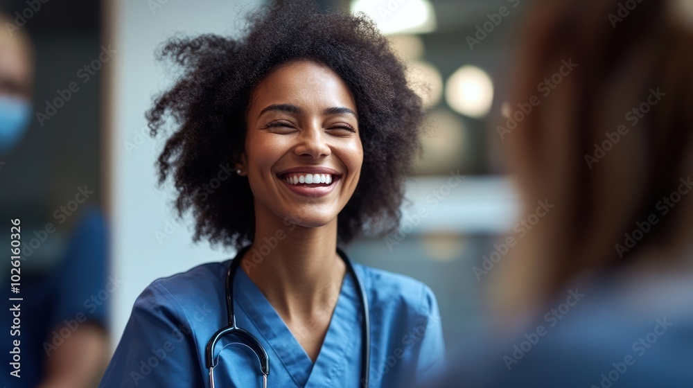 Fototapeta premium Hospital staff wellbeing programs - Highlighting hospitals that prioritize the mental and physical wellbeing of their staff, offering wellness programs, mental health support, 
